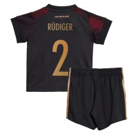 Tyskland Antonio Rudiger #2 Udebanesæt Børn VM 2022 Kortærmet (+ Korte bukser)